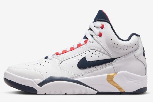 2022 New Nike Air Flight Lite Mid “Olympic” White/Blue-Red DJ2518-102