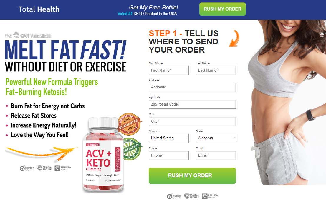 #1 Rated Total Health ACV Keto Gummies [Official] Shark-Tank Episode