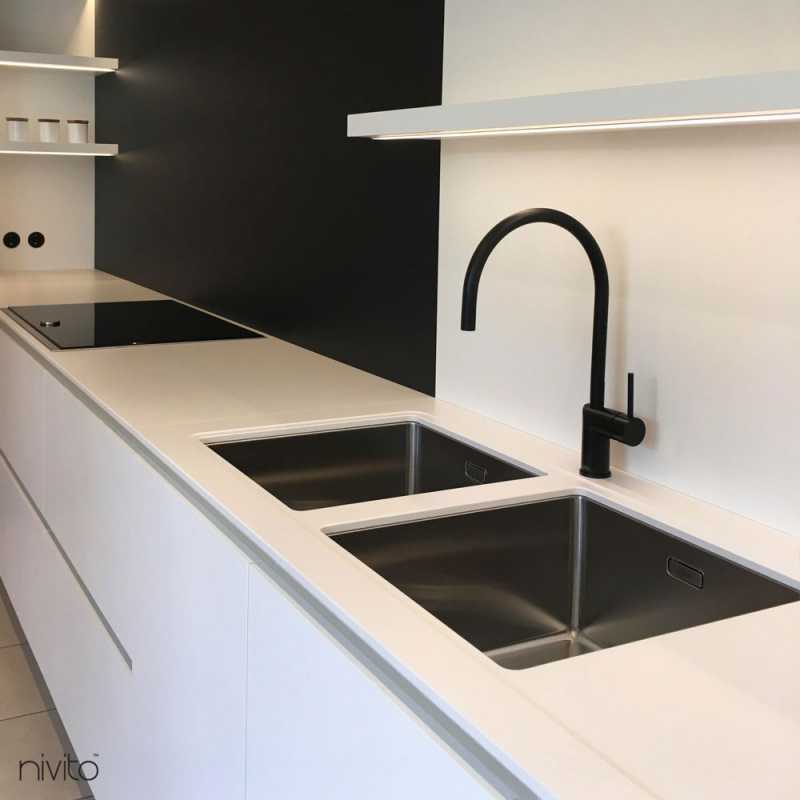 Rhythm 6-RH-120 Black Kitchen Faucet