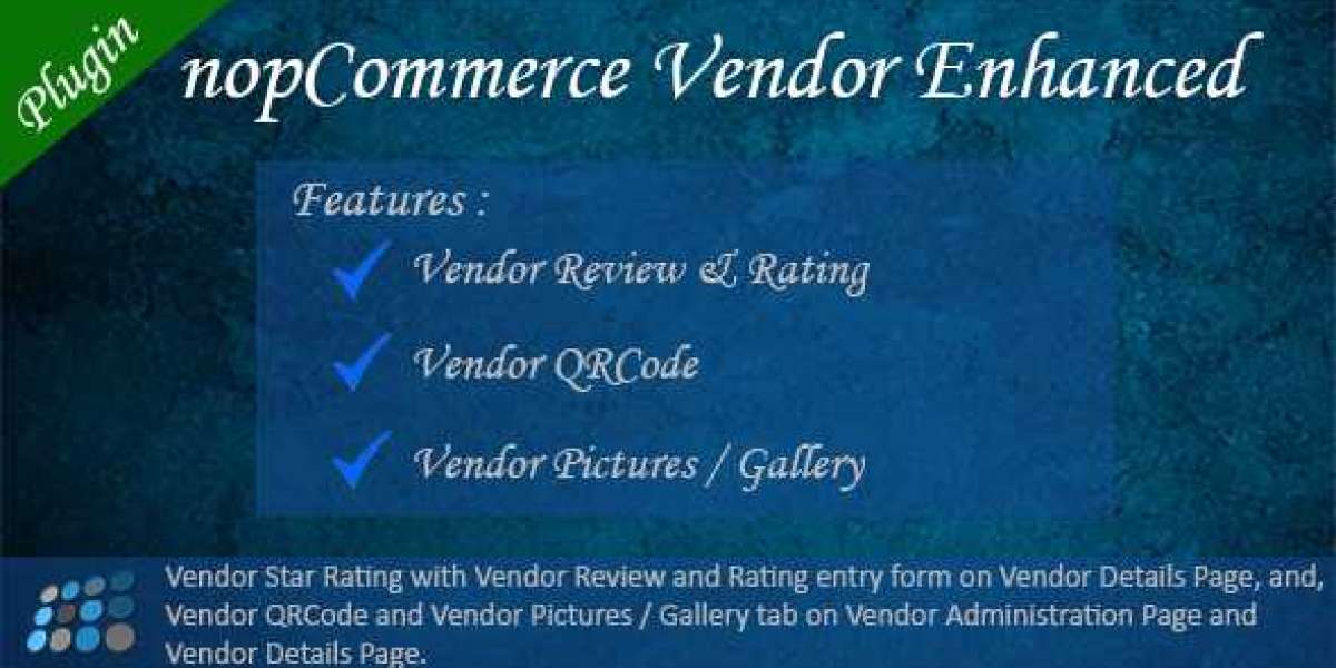 Vendor Enhanced nopCommerce Plugin