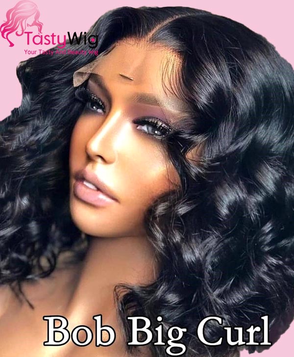 14 Inch Brazilian Body Wave Lace Front Wig Bob Human Hair -Tastywig