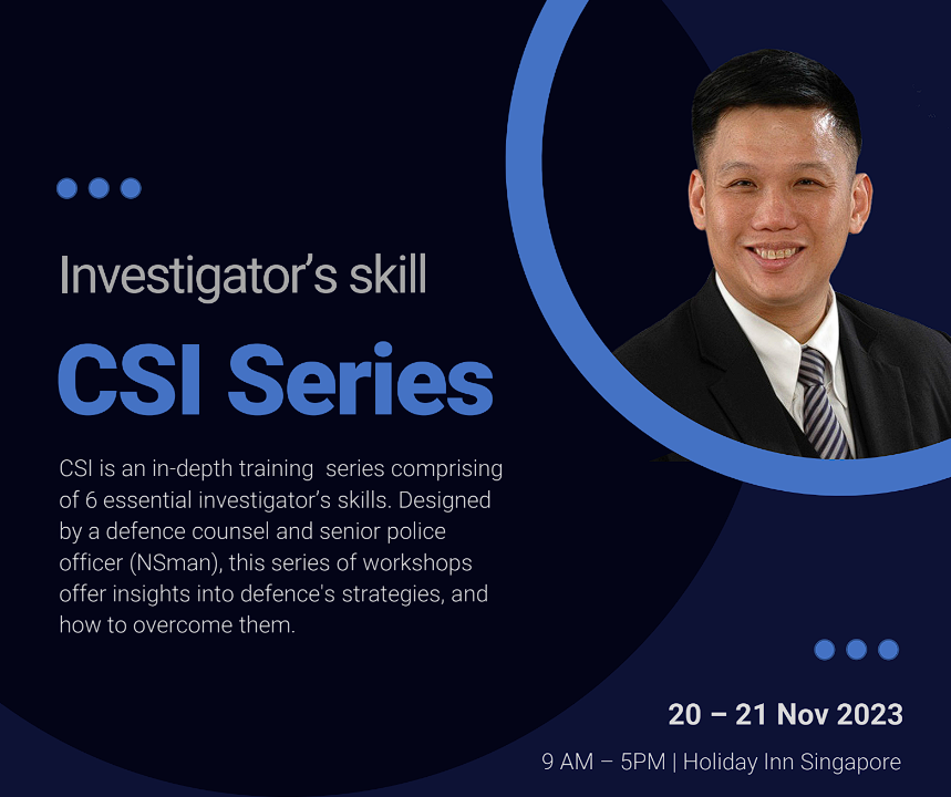 CSI Series 1: Investigative Interview Course - Maitre Allianz