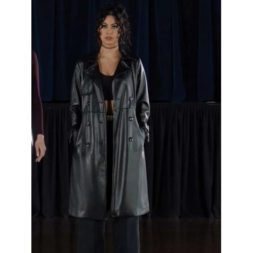 Shoresy S02 Ziigwan Black Leather Coat | 20% OFF