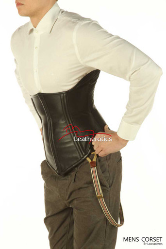 Buy Men's Leather Corset Tight Lacing | Leatherotics US