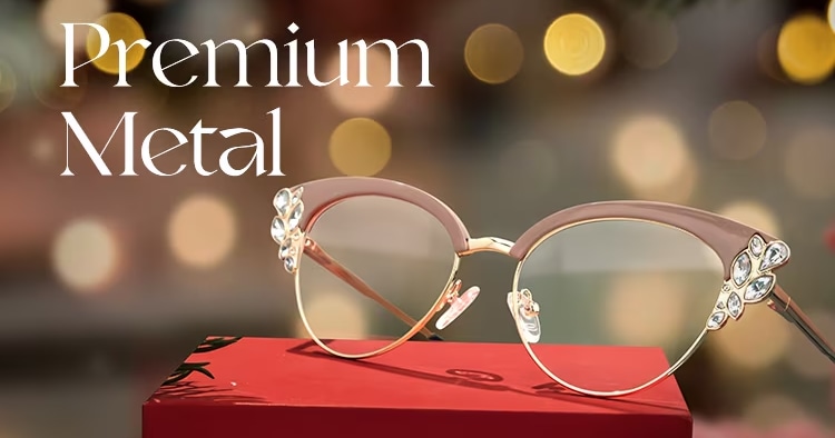 Metal Frames Glasses, Metal Prescription Eyeglasses
