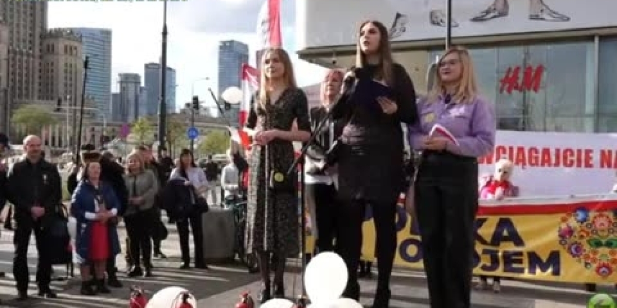 „Polska za pokojem” – wielki wiec w centrum Warszawy 2024.04.06 eMisjaTV