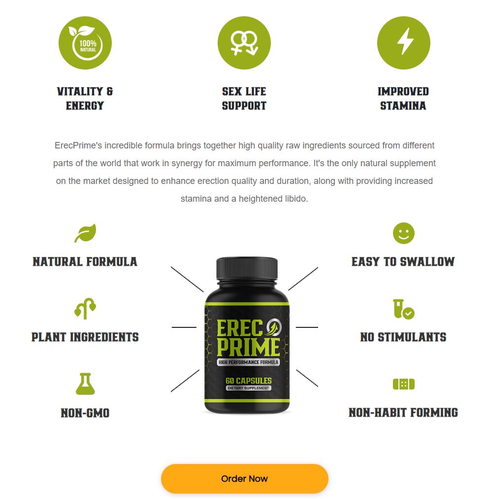 ErecPrime Natural Male Enhancement Increases Sexual Stamina For Maximum Pleasure, Where To Buy ErecPrime? Best Price ErecPrime!