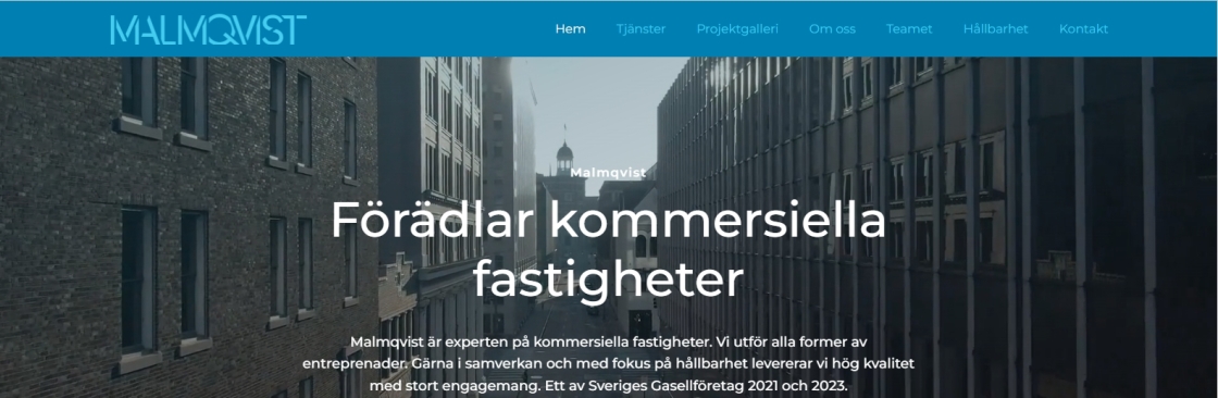 Malmqvist Byggnads Cover Image