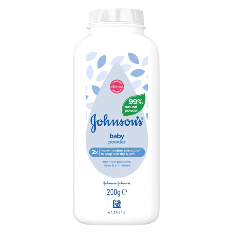 JOHNSONS BABY TALC NATURAL 200G PACK OF 6 | British Chemist