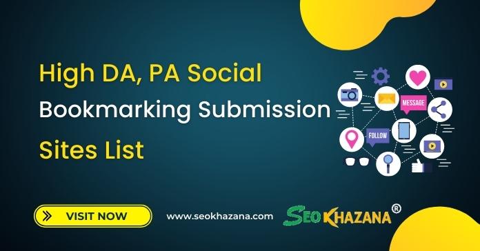 High DA Dofollow Social Bookmarking List