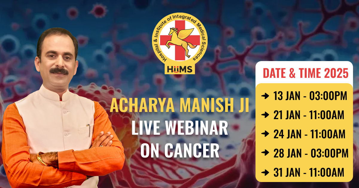 Acharya Manish Ji’s FREE Live Webinar on Cancer