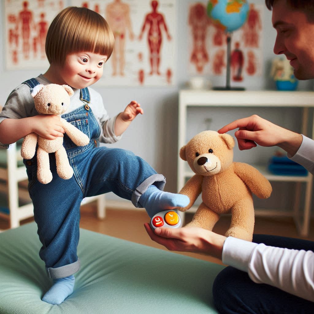 Encouraging Unilateral Weight-Bearing Exercises with a Switch-Adapted Toy: Ideas for Physical Therapy and Home Treatment Carryover - Adaptive Tech Solutions, LLC