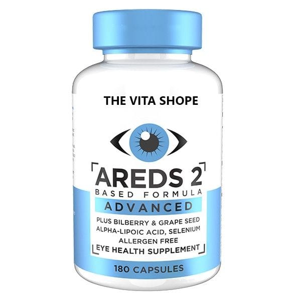 AREDS 2 Advanced Macular Support with Bilberry, Eye Vitamins for Vision Protection (60 Capsules) - The Vita Shope