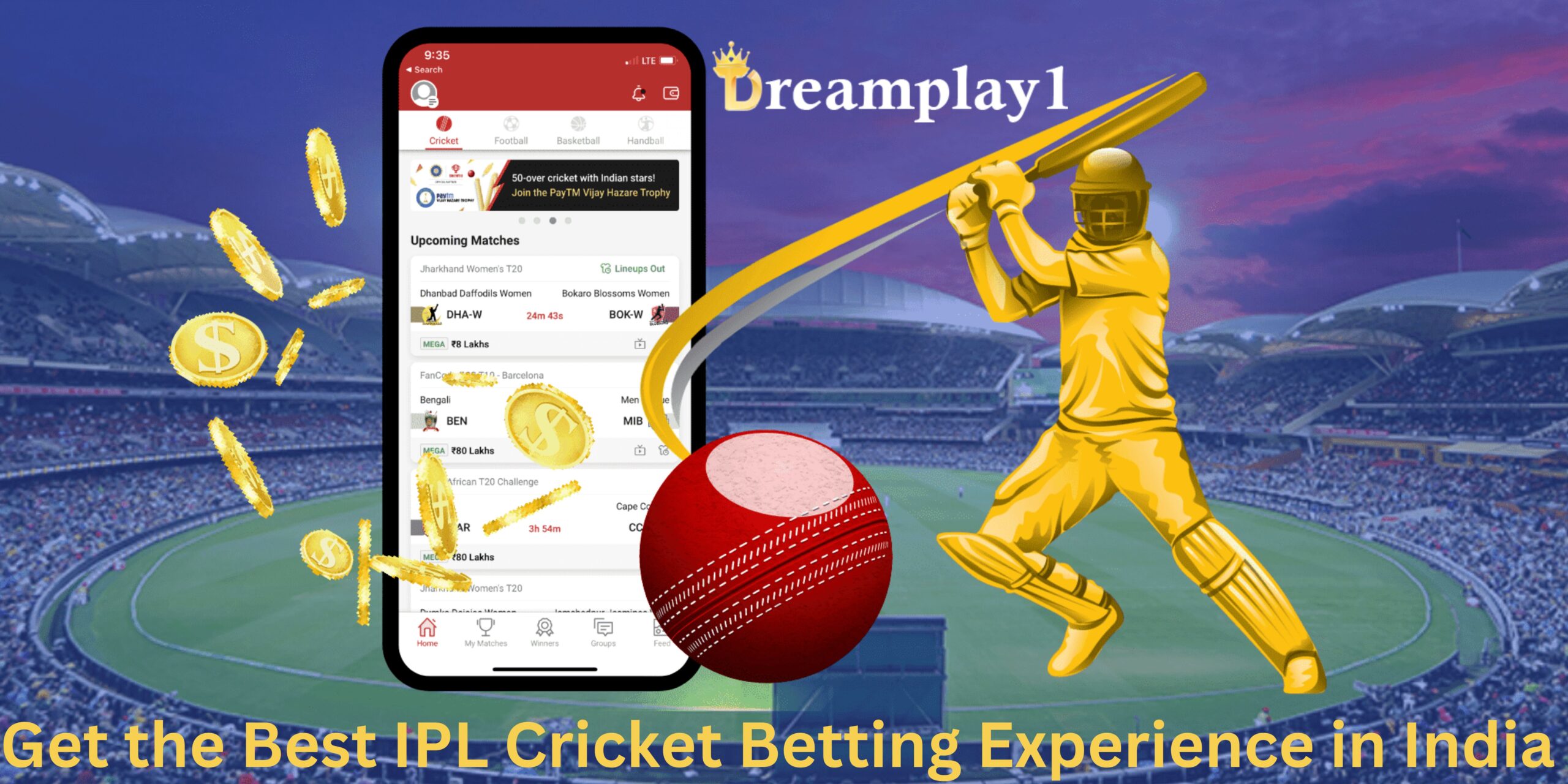 Get the Best IPL Cricket Betting Experience in India - Dreamplay1