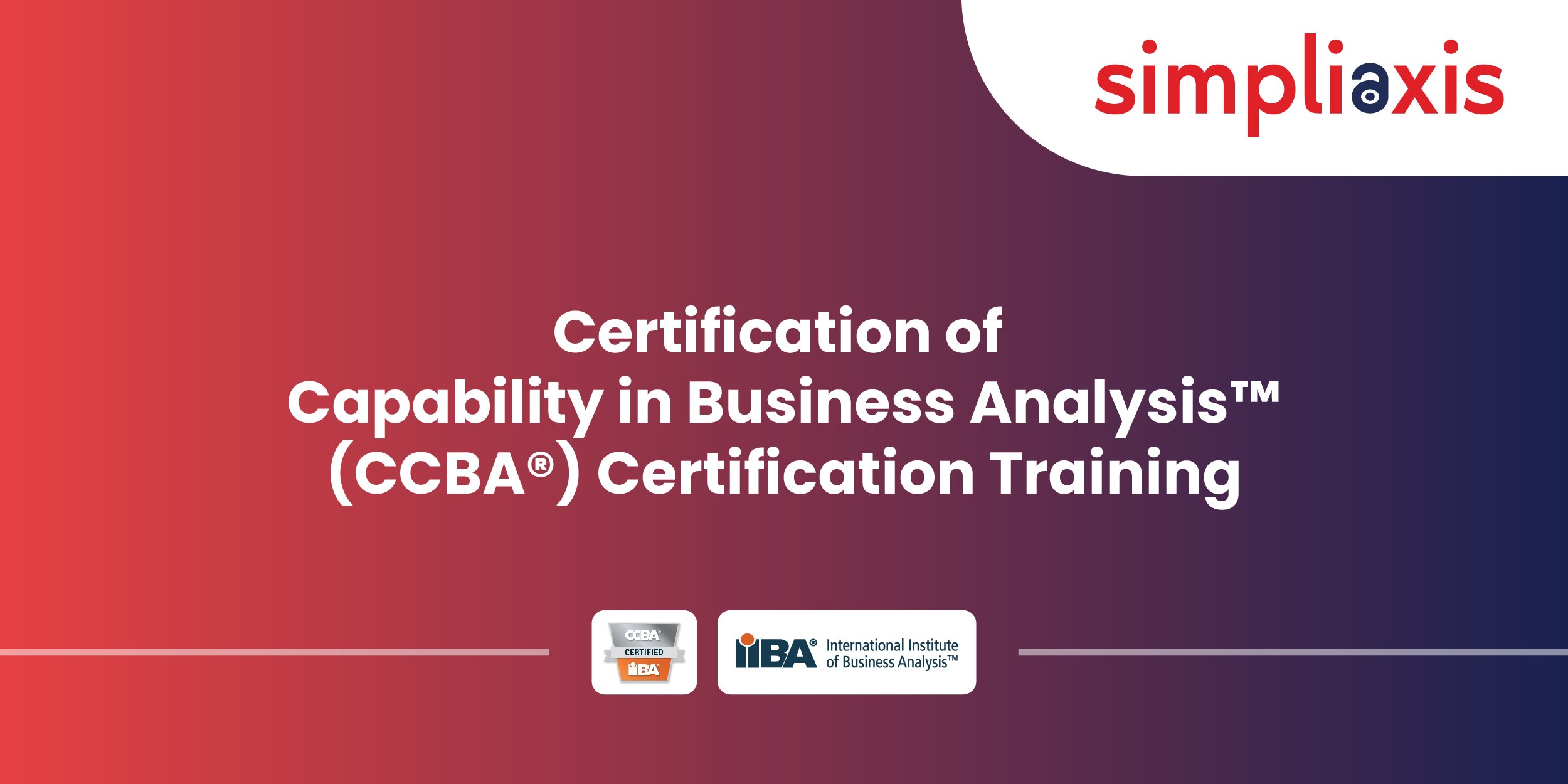 IIBA CCBA Course in USA | Certification of Capability in Business Analysis USA