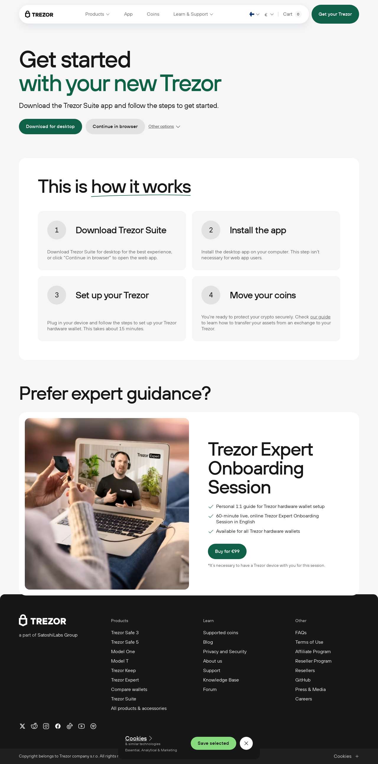 Trézór Bridge® | Crypto* in TreZor™ Suite™ | Trézór