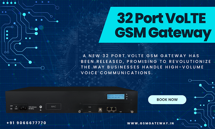 32-Port VoLTE GSM Gateway to Business Communication | by GSM Gateway Technologies | Jun, 2025 | Medium