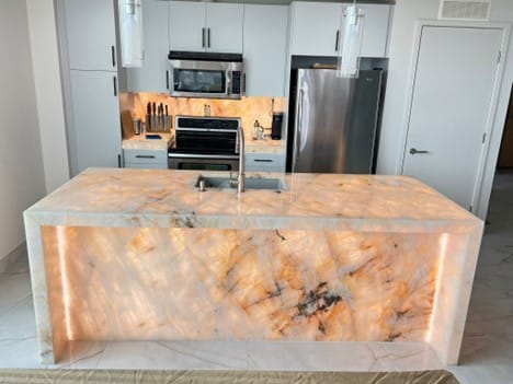 illuminated countertops