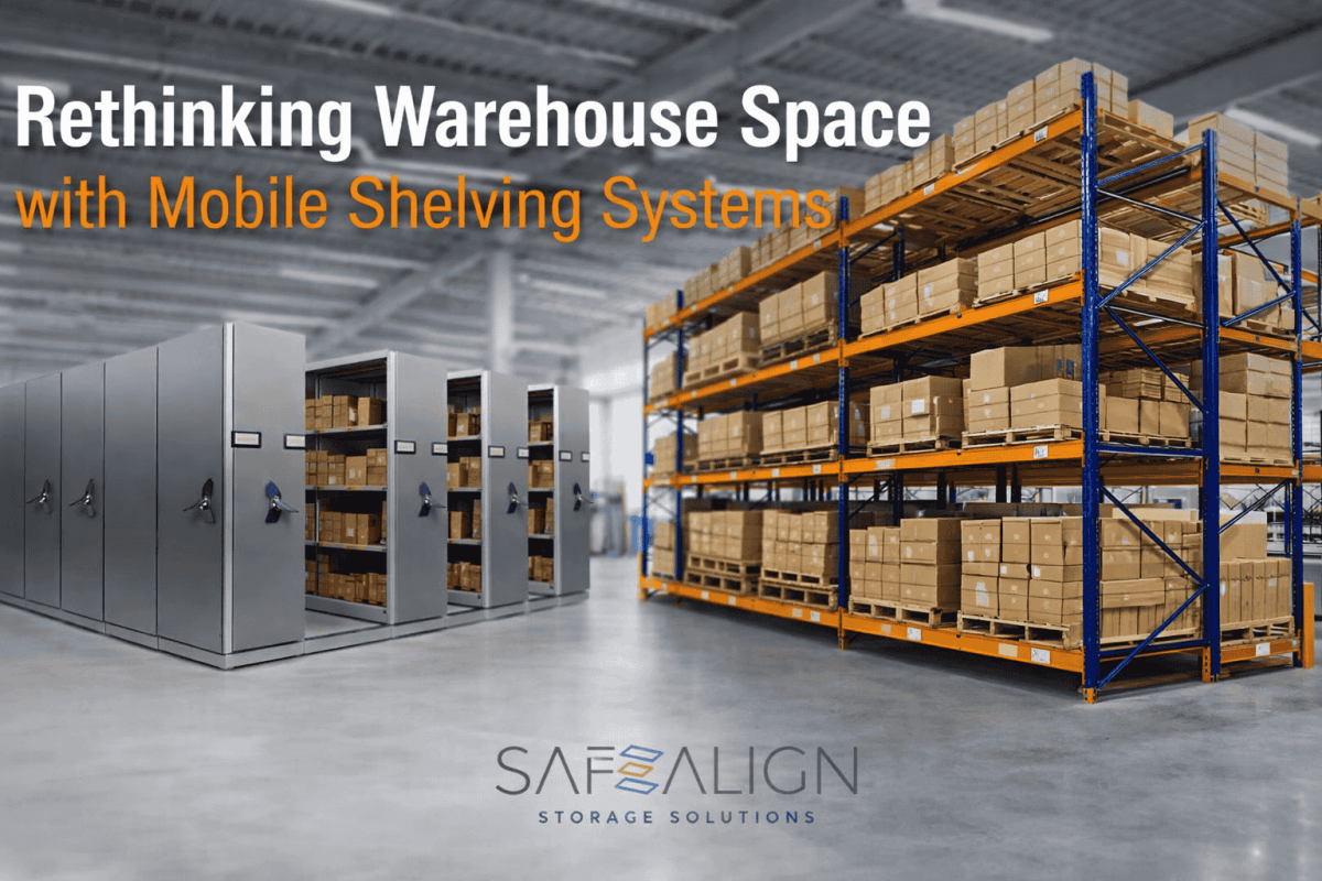 Rethinking Warehouse Space with Mobile Shelving Systems – Safe Align Storage Solutions