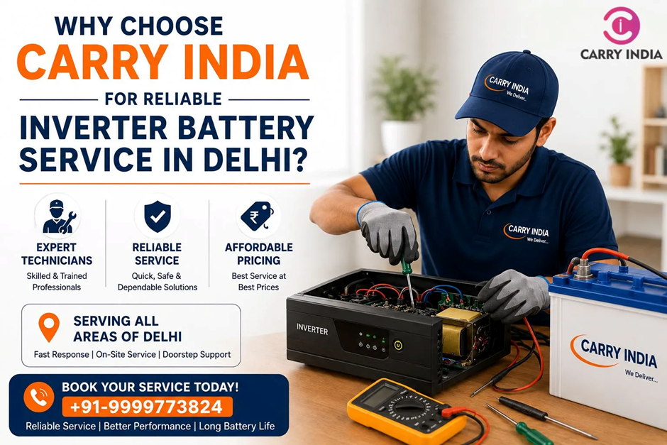 Why Choose Carry India for Reliable Inverter Battery Service in Delhi? - Talkmarkets