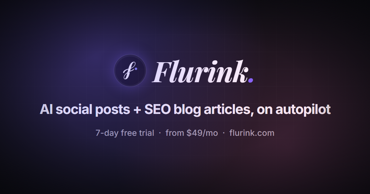 AI Social Media Marketing & SEO Content Automation | Flurink